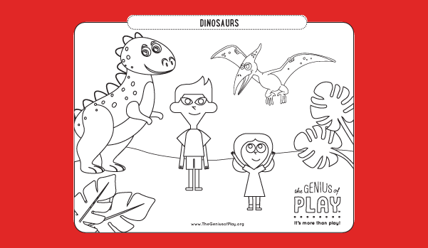 Dinosaurs Coloring Sheet