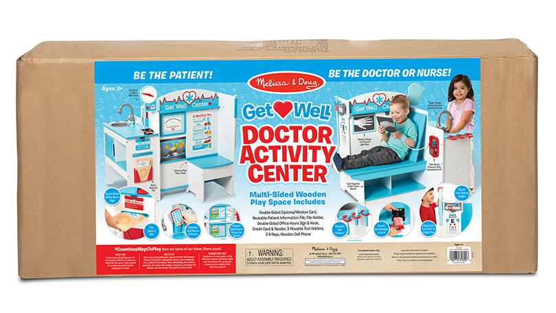 Melissa & Doug Wooden Get Well Doctor Activity Center