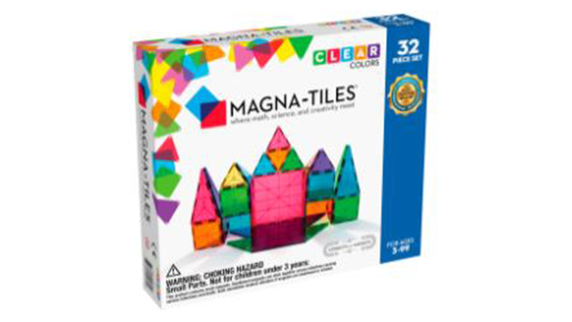 Magna-Tiles® Clear Colors 32-Piece Set