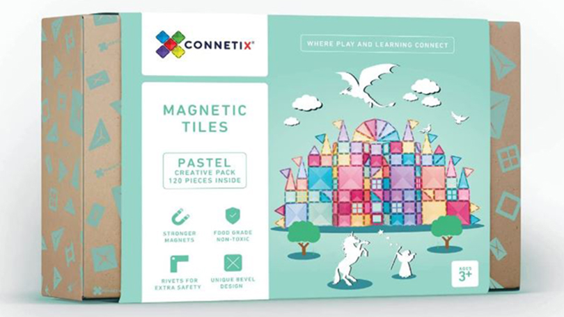 Connetix 120 Piece Pastel Creative Pack