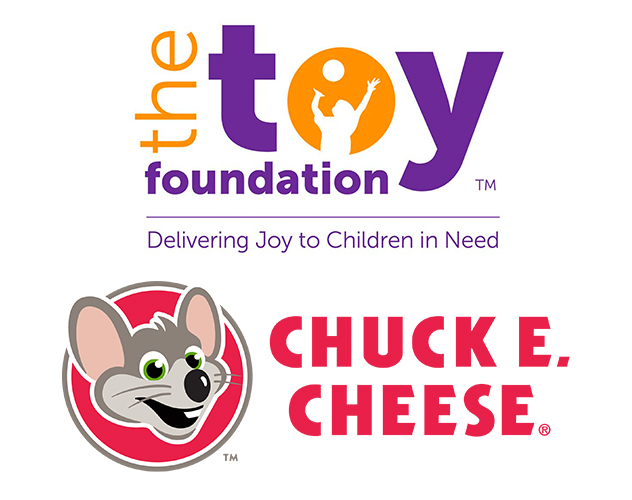 toy foundation and chuck e cheese logos