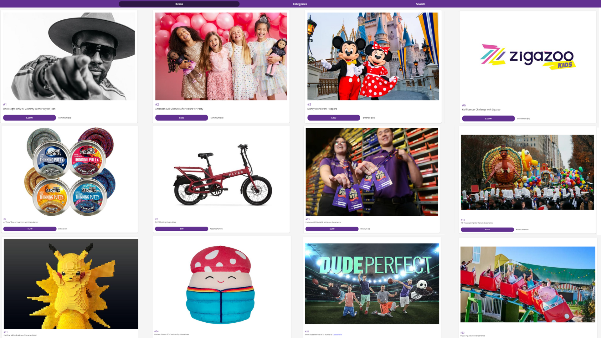 the toy foundation online auction