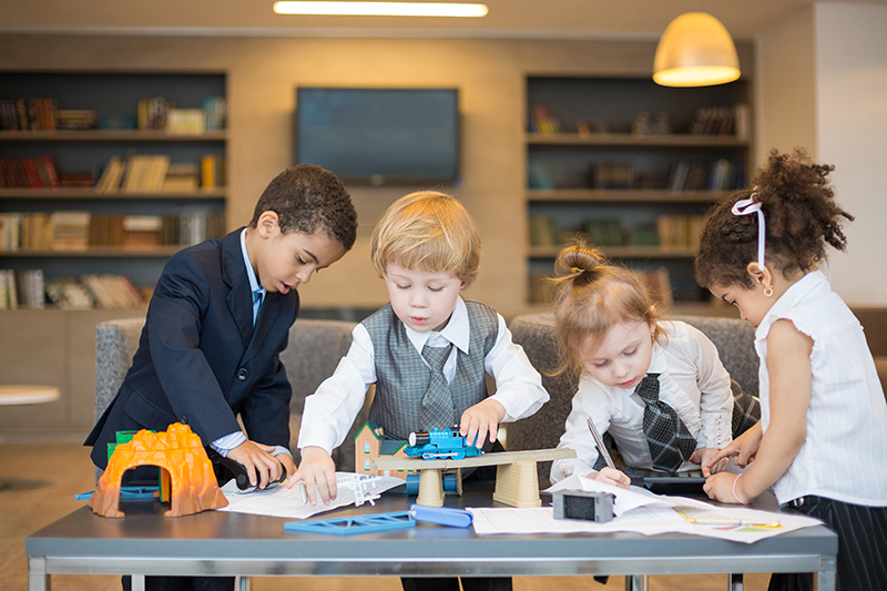 kids in boardroom