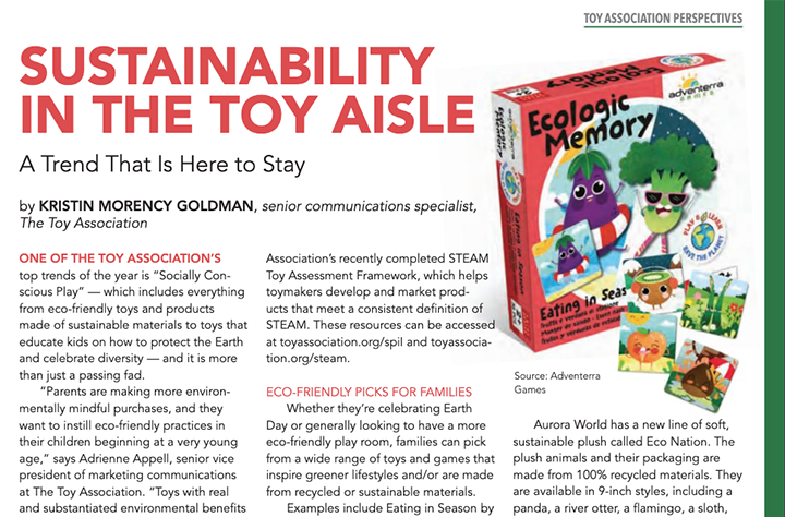 Sustainability in the Toy Aisle