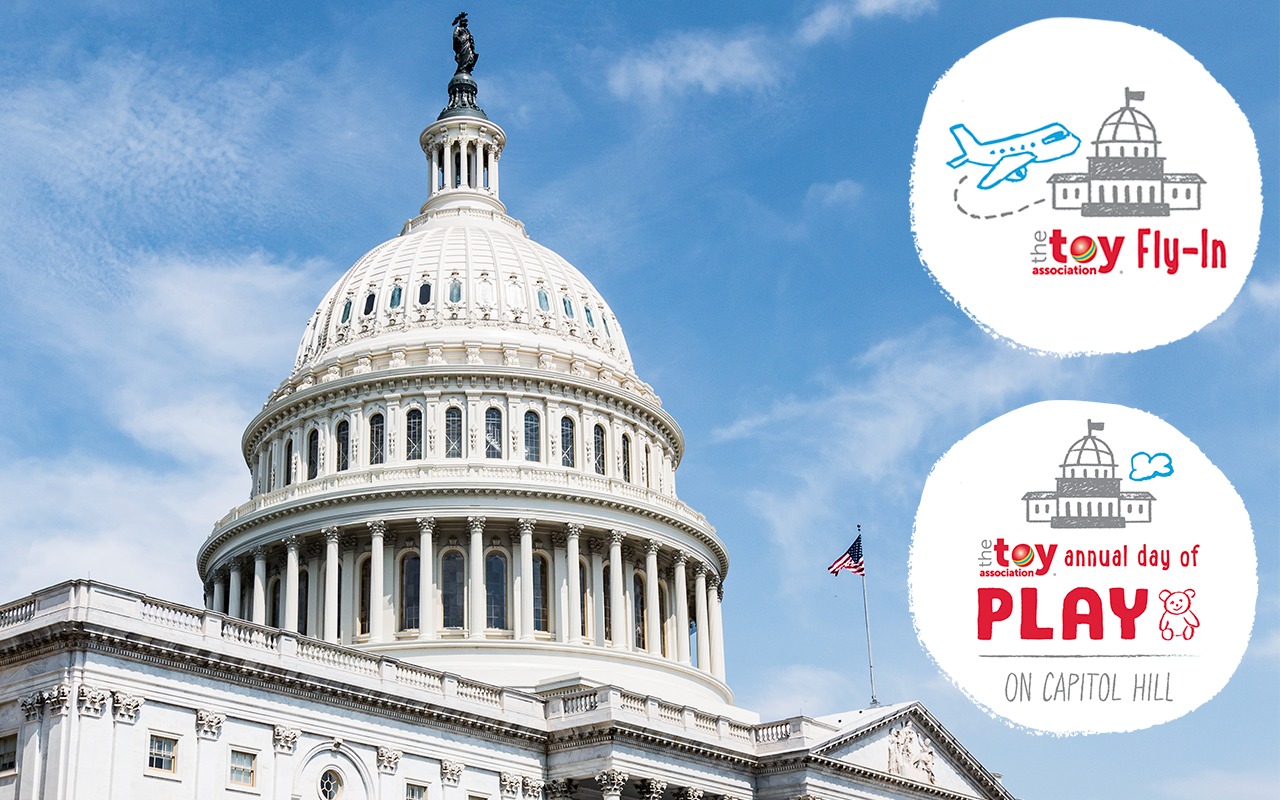 the toy association annual day of play on capitol hill logo